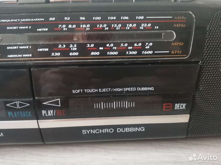 Двухкассетная магнитола. Япония