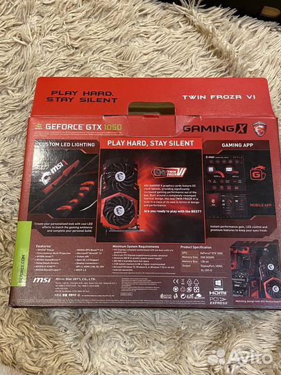Видеокарта gtx 1050