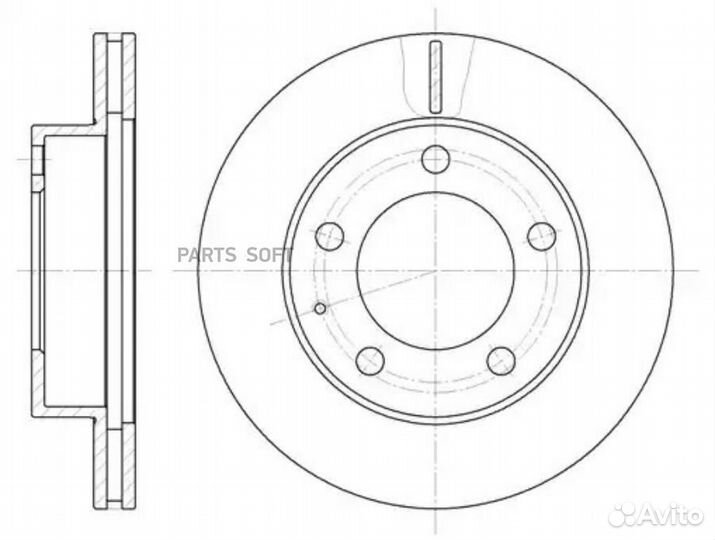 Remsa 620310 6203.10диск тормозной передний\Mazda