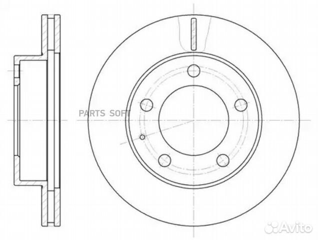 Remsa 620310 6203.10диск тормозной передний\Mazda