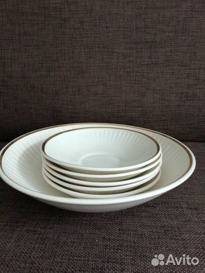 Набор тарелок+салатник д/пельмени/салаты, Конаково