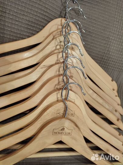 Вешалки плечики деревянные Home club 10 штук