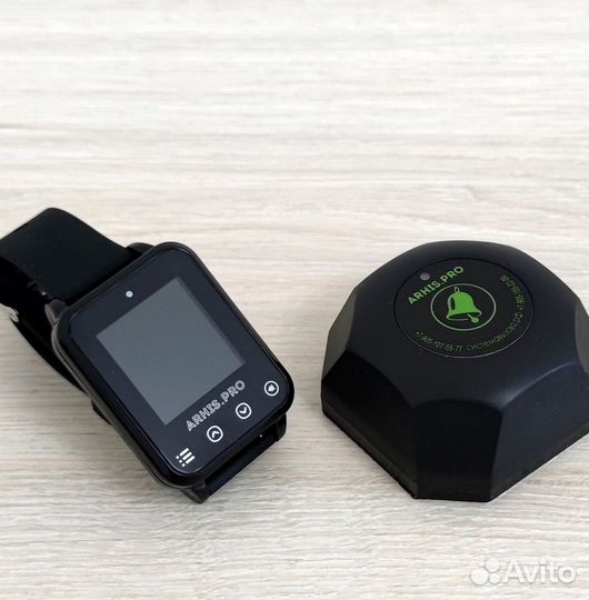 Кнопка вызова официанта в комплекте с часами Элит