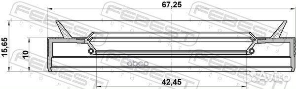 Сальник привода BMW 3 E90/F30, 5 F10/G30 95PES