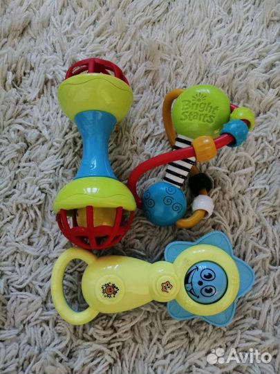 Игрушки для малышей + каталка
