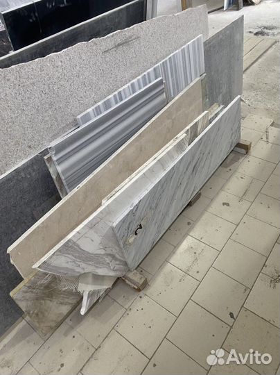 Резка мрамора, гранита. Обработка камня. Цех камня