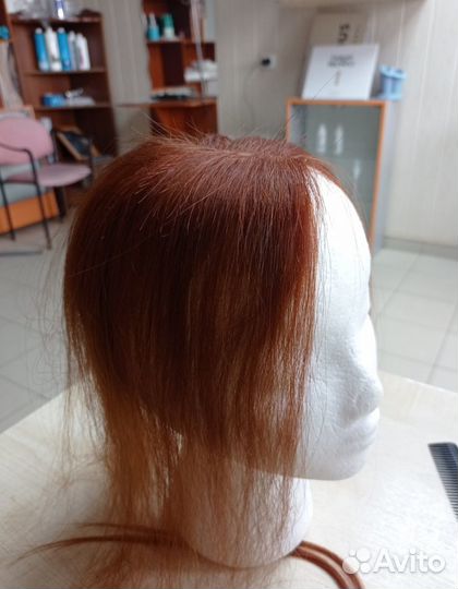 Накладка на пробор из натуральных волос