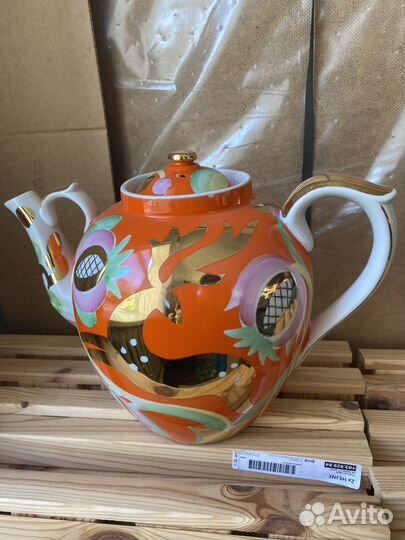 Чайник Дулево «Золотой олень» новый СССР 70е1 сорт