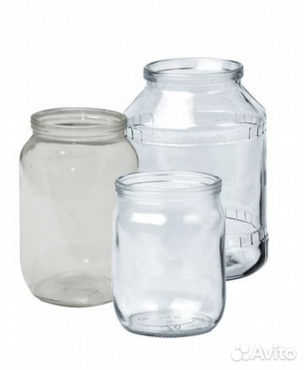 Банки стеклянные, бутылки