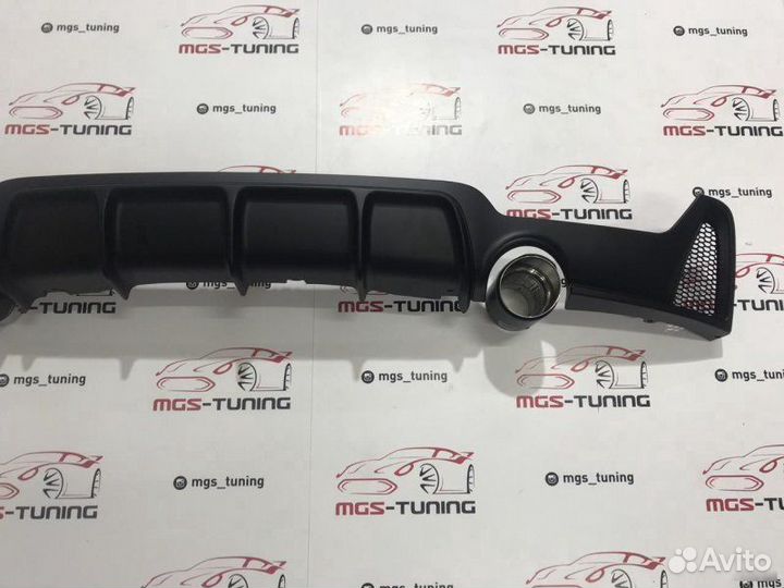 Диффузор BMW 4 F32 Матовый 1x1 + Матовый карбон