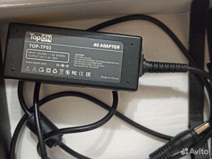 Блок питания 12V 3A 36W 2.5mm