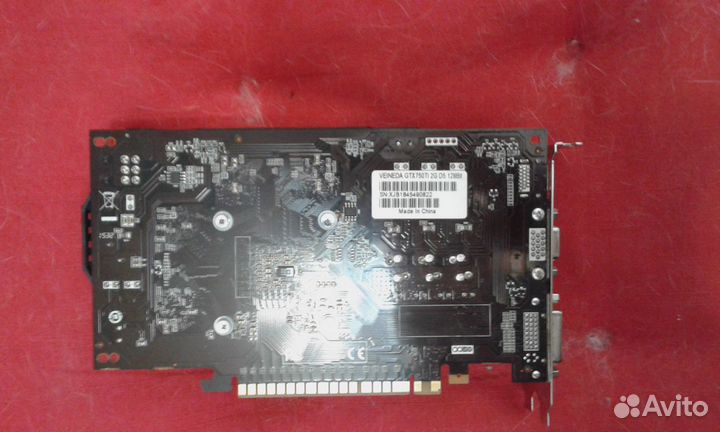 Видеокарта GTX 750 TI 2GB gddr5 рабочая