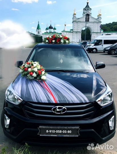 Украшение машины на свадьбу