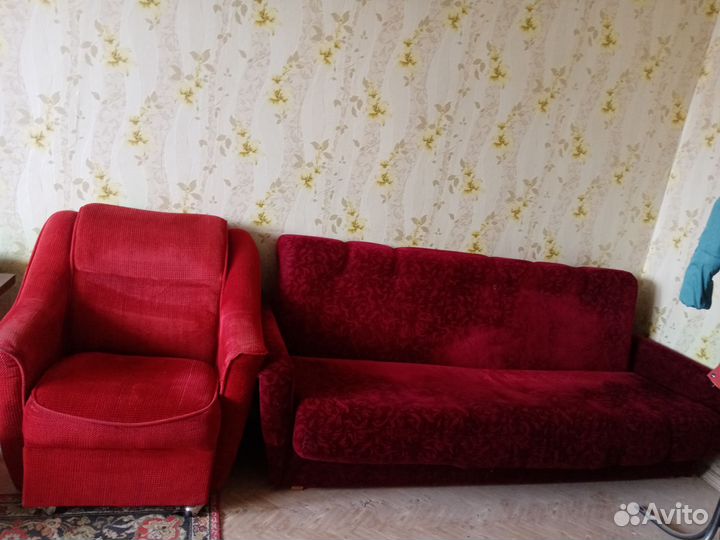 Диван и 2 кресла бу