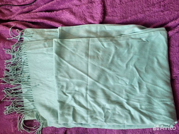 Шарф бирюзовый