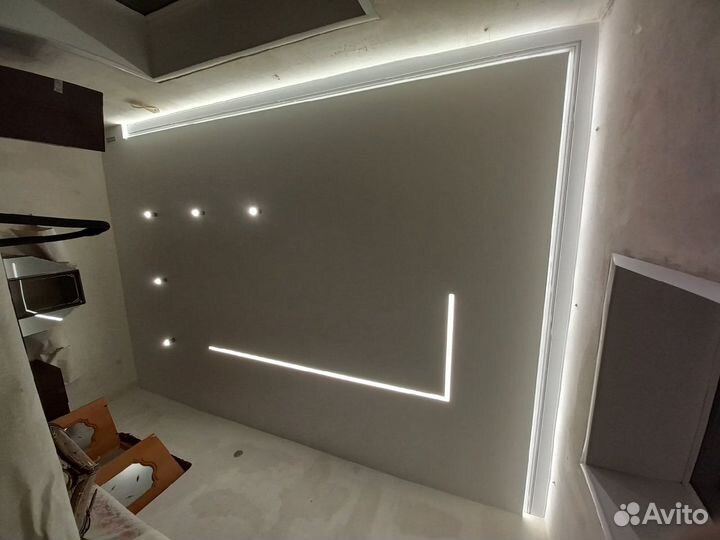 Монтаж натяжных потолков