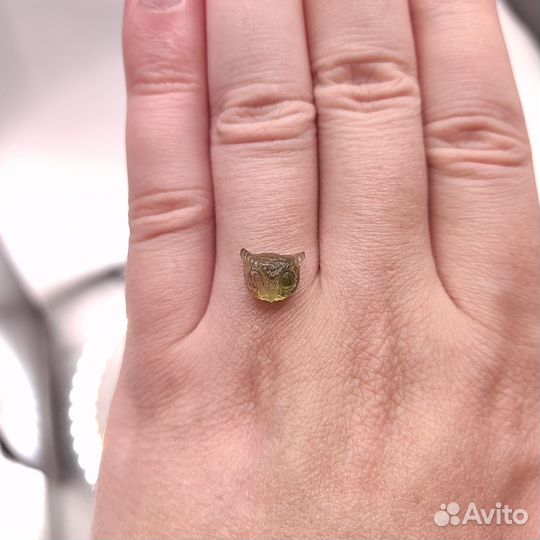 3.36 ct. Турмалин арбузный, «Сова». Мозамбик + гем