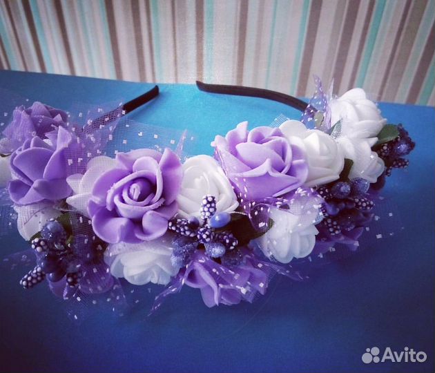 Ободки, заколки для волос ручной работы