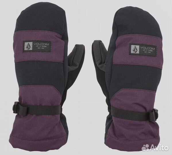 S) варежки Ж volcom V.snow over mitt blackberry