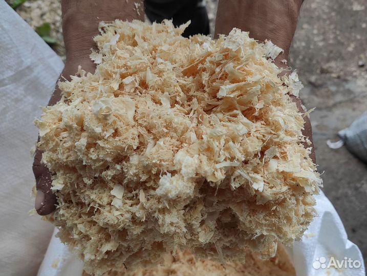 Опилки стружка в мешках