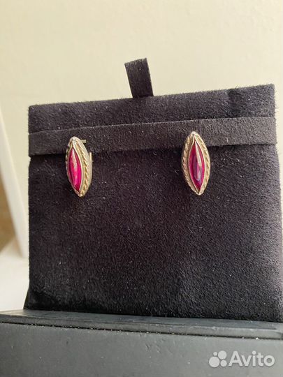 Винтажные серьги серебро СССР