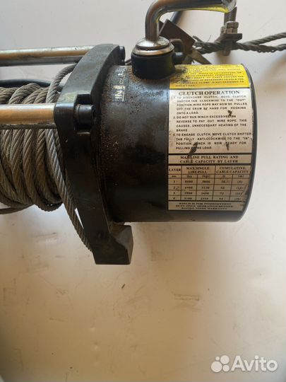 Лебедка автомобильная 12v трос 3 тонны