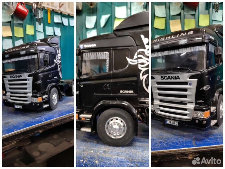 Радиоуправляемая модель копия Scania от tamiya