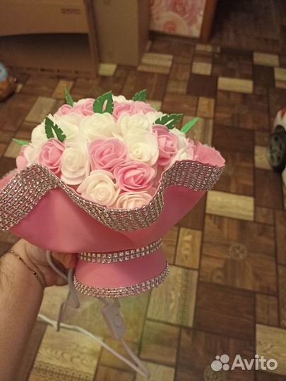 Светильник букет из фоамирана