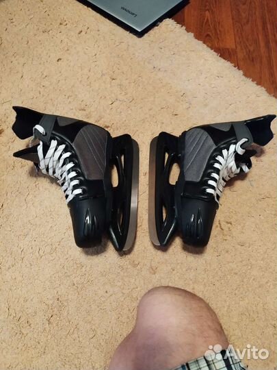 Коньки хоккейные action span