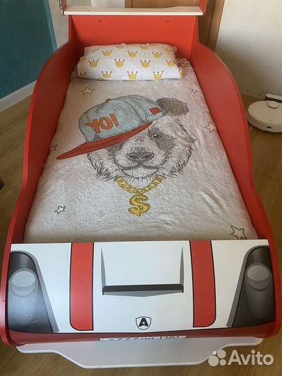Кровать детская машинка из hoff