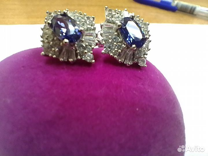 Серьги серебро