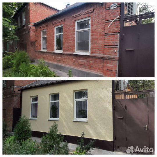 Фасад:утепление,короед,камешковая,мазайка