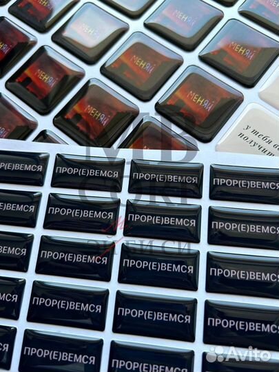 3D стикеры с логотипом оптом