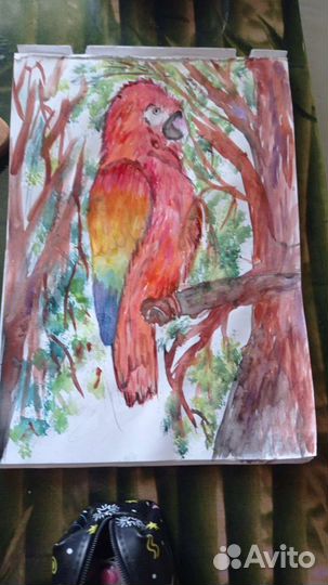 Картина гуашью