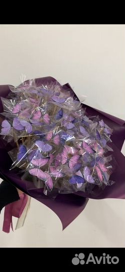 Букет из бабочек, сладкие букеты