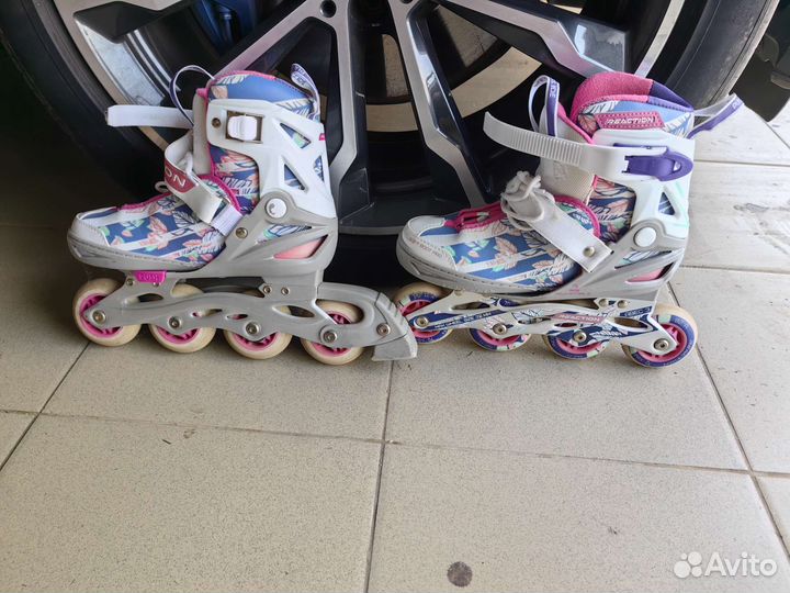 Роликовые коньки детские раздвижные