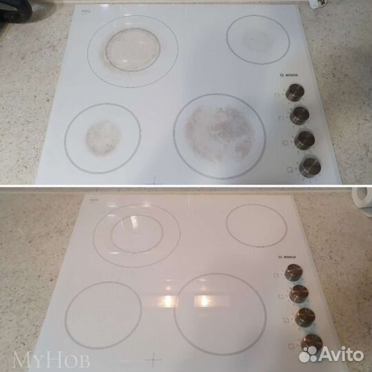 Полировка варочной панели, плиты, стеклокерамики