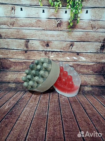 Массажное мыло со скрабирующем эффектом