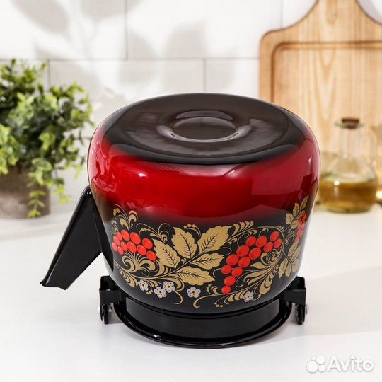 Чайник «Рябинка», 3,5 л, индукция, цвет красно-чёр