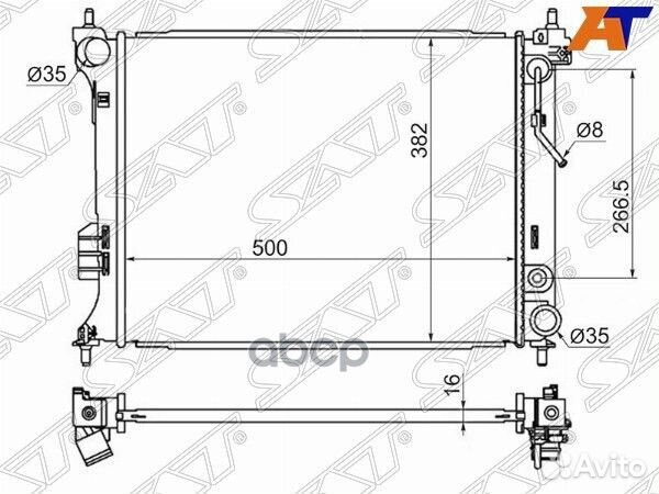 Радиатор Hyundai i20 08-14 / Kia Venga 10-17 HY