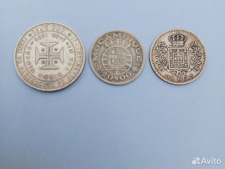 Монета серебро Португалия