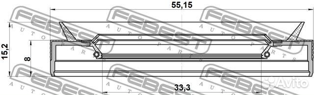 Сальник привода 35x55x8x15.2