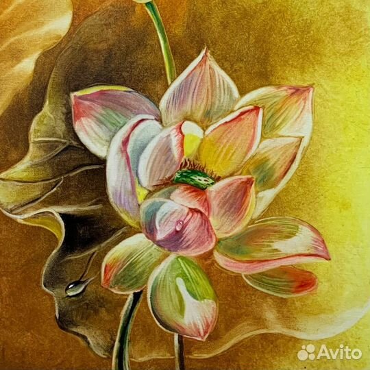 Лотос Картина маслом
