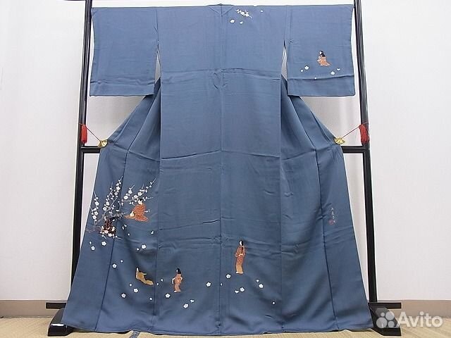 Кимоно сине-серое (на доставке)