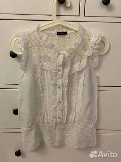 Белая блузка р 152