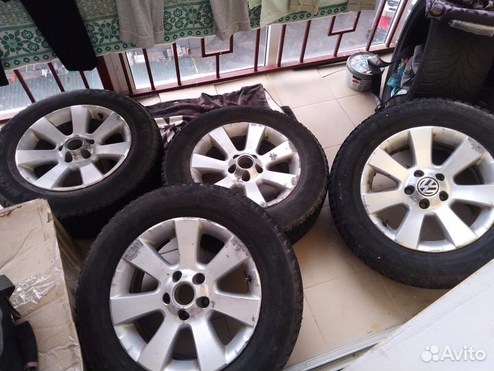 Диски tiguan + резина mishlen r16