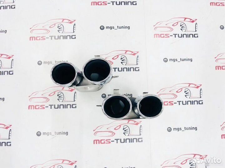 Chrome насадки w205 C43 AMG стиль 2019+