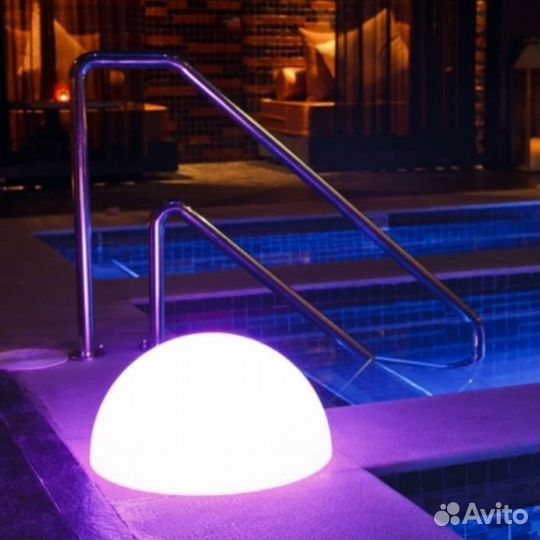 Полусферы светодиодные LED светильники IP68 аккуму