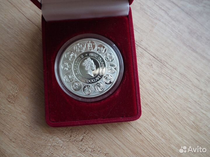 Монета Серебро 1 доллар 2011 Знаки Зодиа Ниуэ