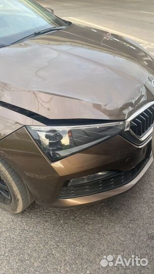 Капот skoda rapid 2021